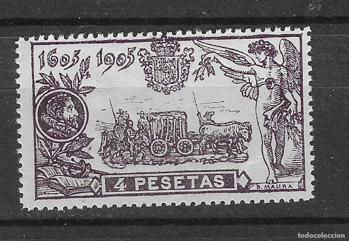 Sellos: 1905 QUIJOTE EDIFIL 265** SIN FIJASELLOS BIEN CENTRADO