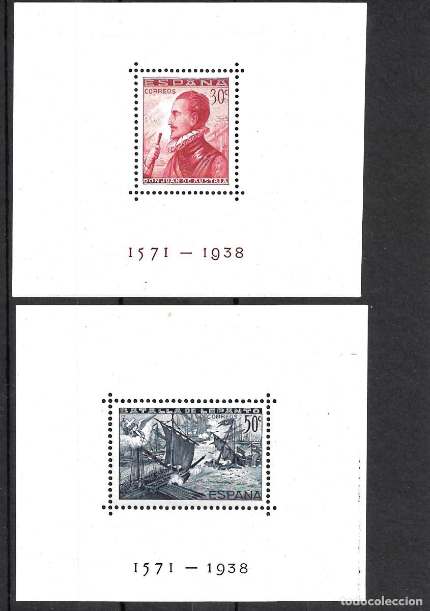 Sellos: Sellos de Espa&ntilde;a A&ntilde;o 1938 Batalla de Lepanto Hojitas nuevas** N&ordm; Edifil 862/63