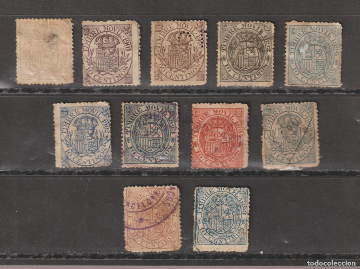 Sellos: Lote de fiscales, timbres moviles