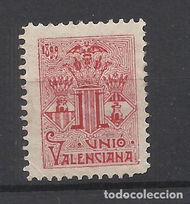Sellos: unio valenciana 1899 rojo nuevo(*)