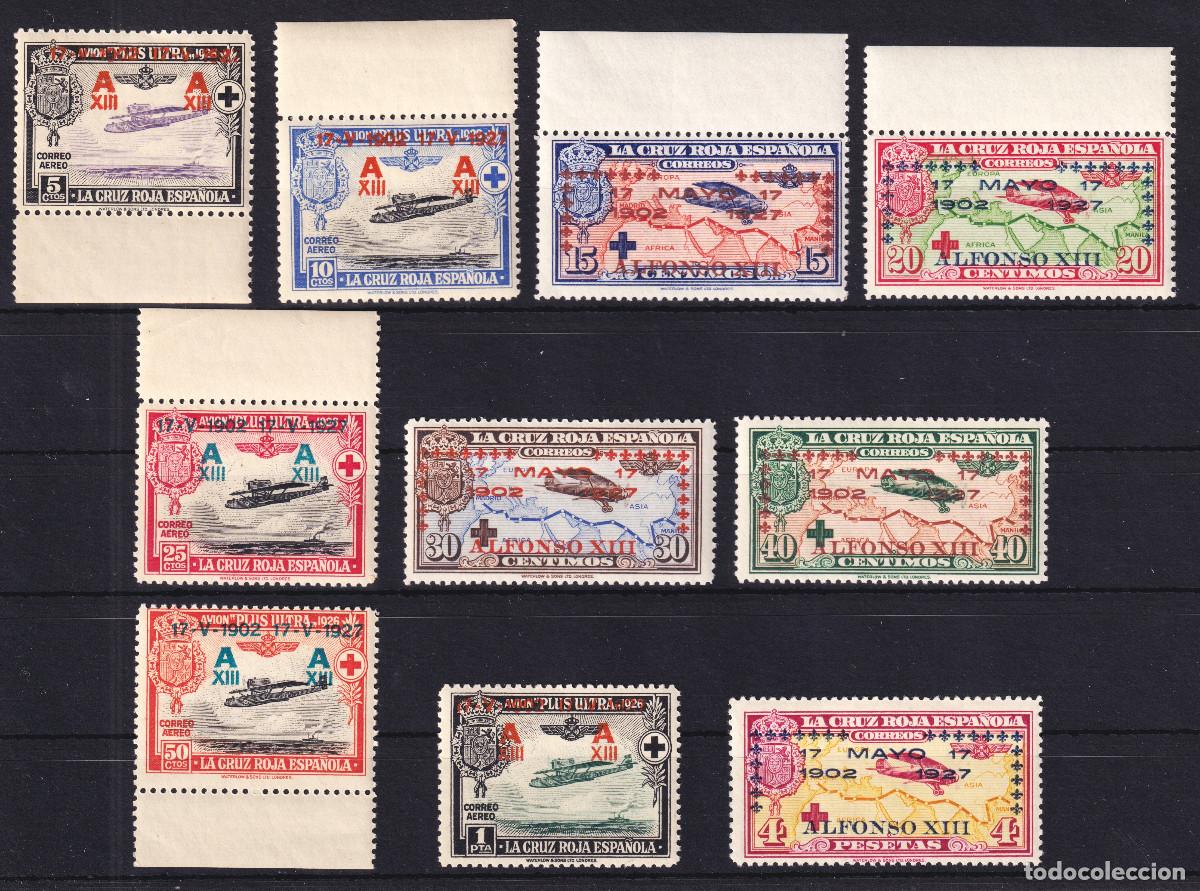 Sellos: ESPA&Ntilde;A - JURA CONSTITUCION ALFONSO XIII ** 363/372 - A&Ntilde;O 1927 - MNH - LUJO