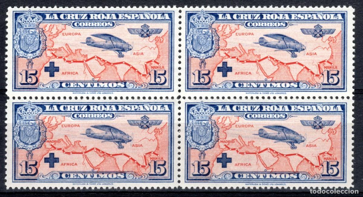 Sellos: EDIFIL 341 PRO CRUZ ROJA ESPA&Ntilde;OLA 1926 (BLOQUE DE 4). MNH **