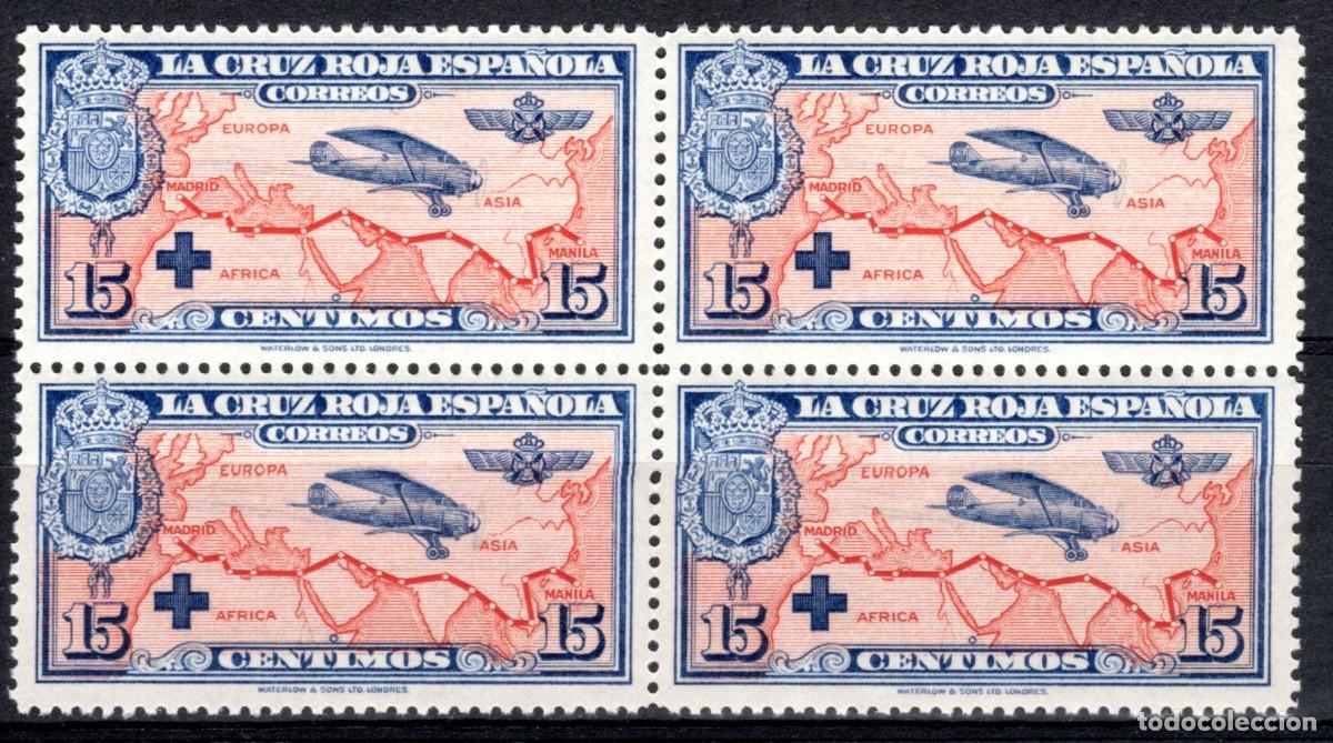 Sellos: EDIFIL 341 PRO CRUZ ROJA ESPA&Ntilde;OLA 1926 (BLOQUE DE 4). MNH **