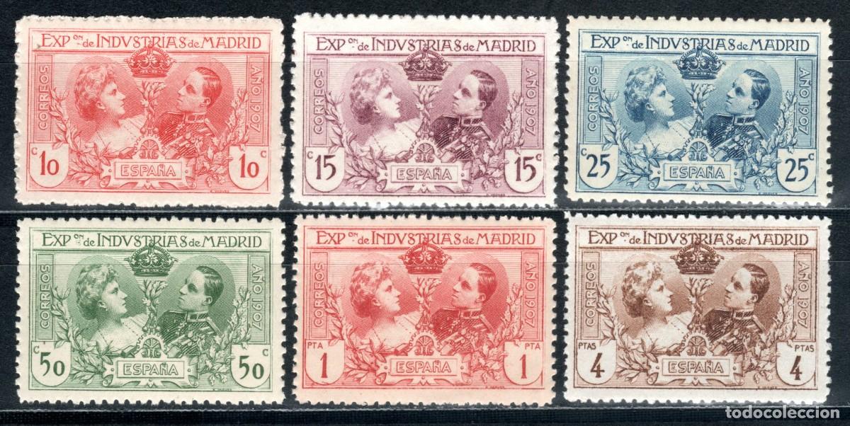 Sellos: EDIFIL SR1-SR6 EXPOSICI&Oacute;N DE INDUSTRIAS DE MADRID 1907 (S. COMPLETA) . VALOR CAT&Aacute;LOGO: 120 &euro;. MNH **