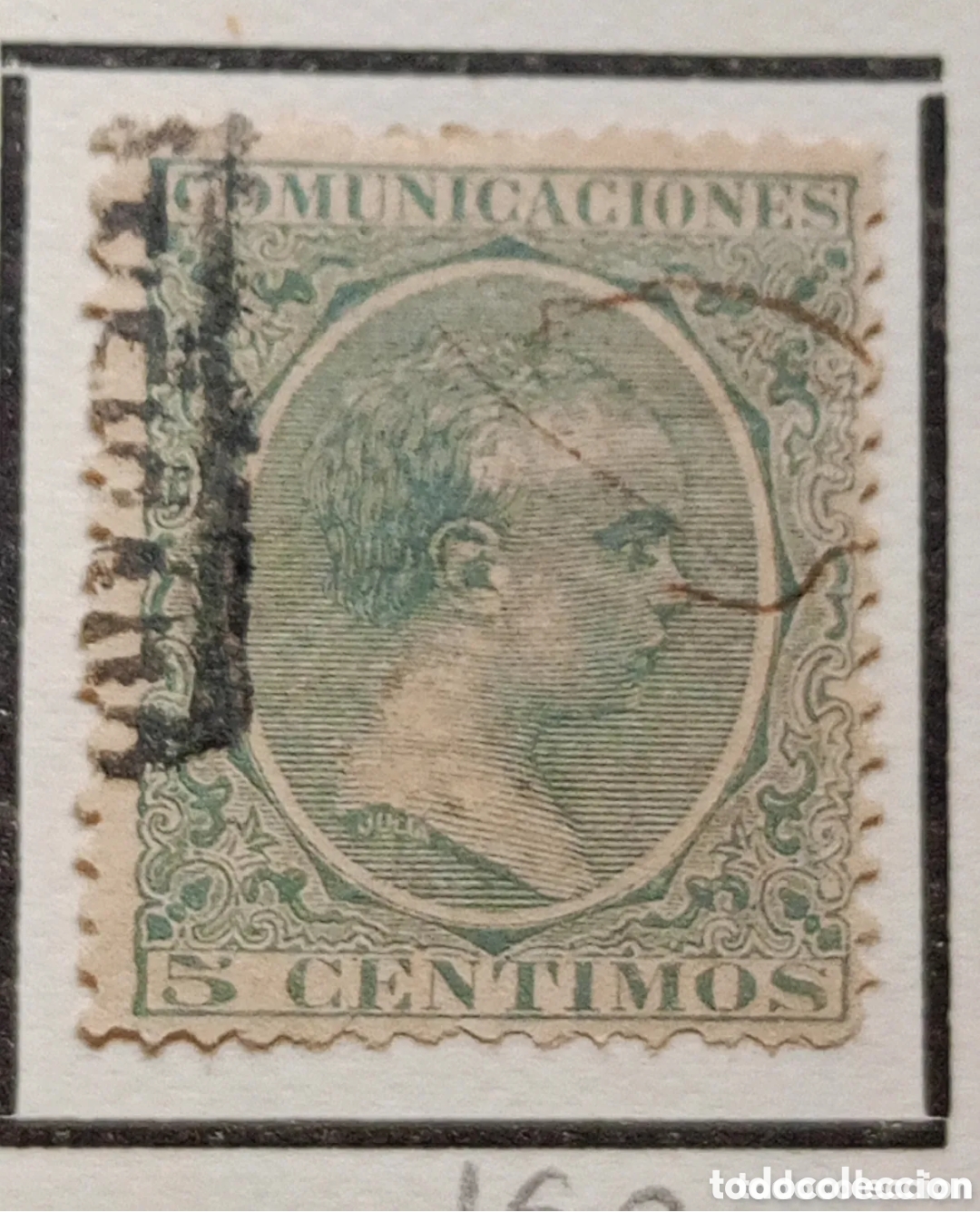 Sellos: Sello comunicaciones 2 centimos 5 c verde Espa&ntilde;a EDIFIL 1889