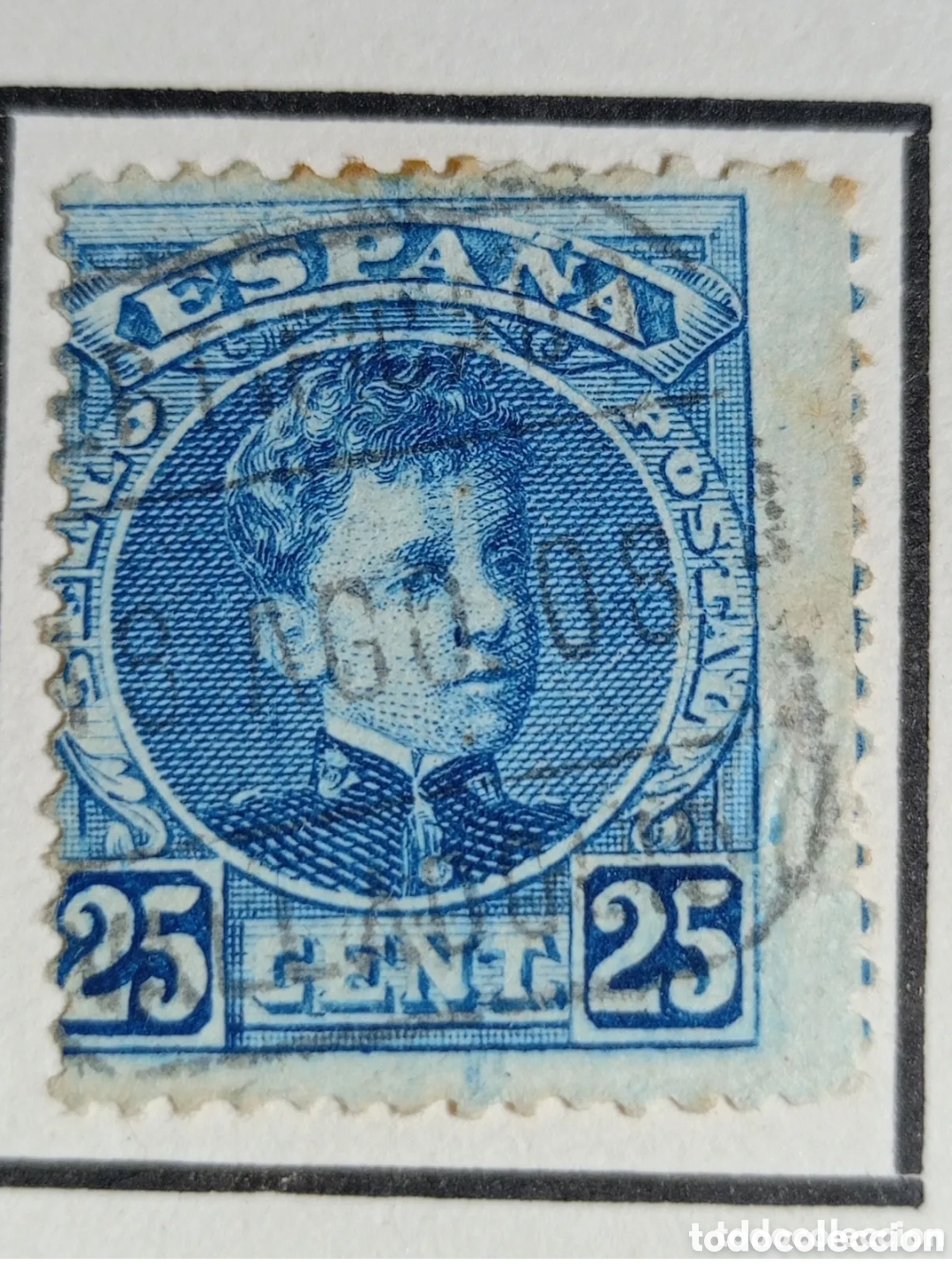Sellos: sello de espa&ntilde;a 1901-1905 alfonso XIII cadete 25 cts azul