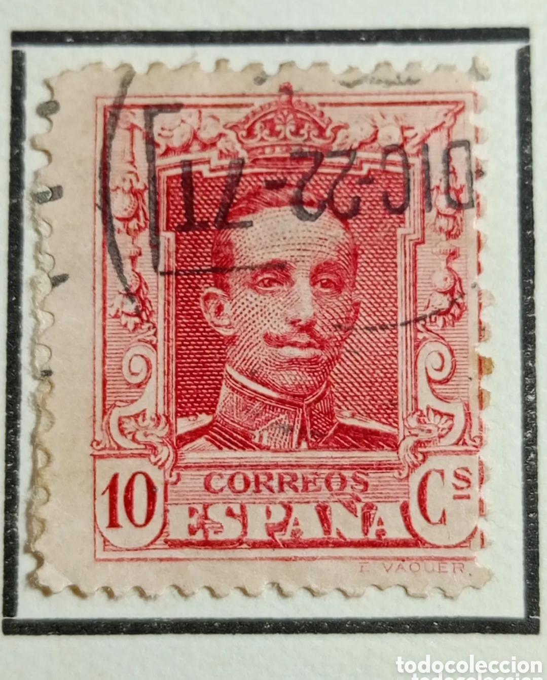 Sellos: Sello 1922-1929-ESPA&Ntilde;A ALFONSO XIII 10 c carmin