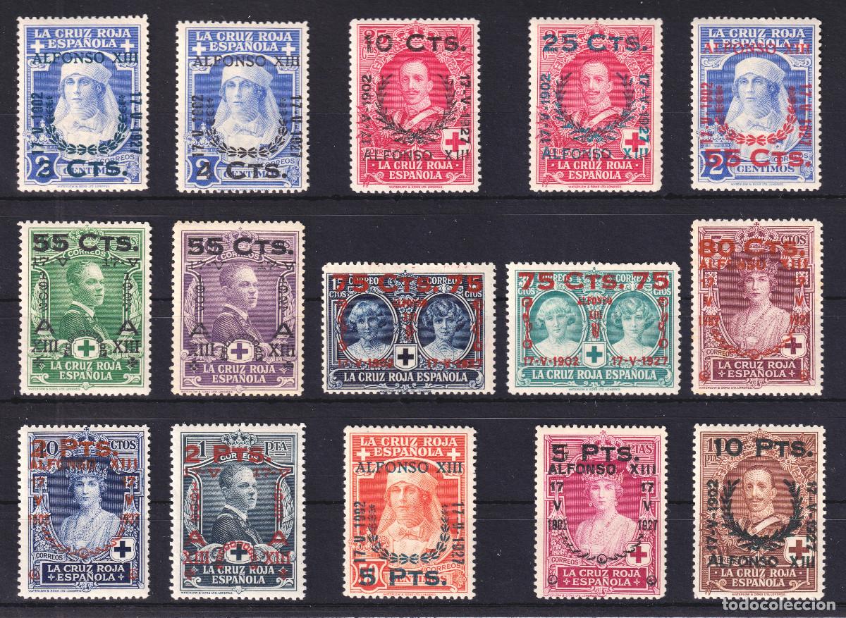 Sellos: ESPA&Ntilde;A JURA CONTITUCION ALFONSO XIII * 373/387 - A&Ntilde;O 1927 - MH