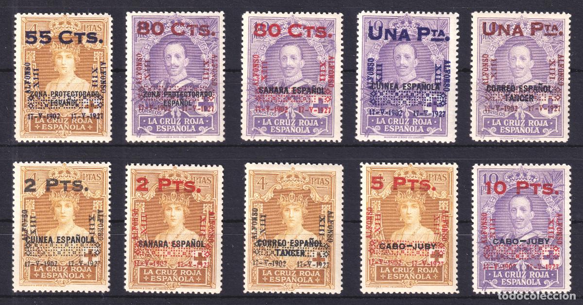 Sellos: ESPA&Ntilde;A CORONACI&Oacute;N DE ALFONSO XIII * 392/401 - A&Ntilde;O 1927 - MH