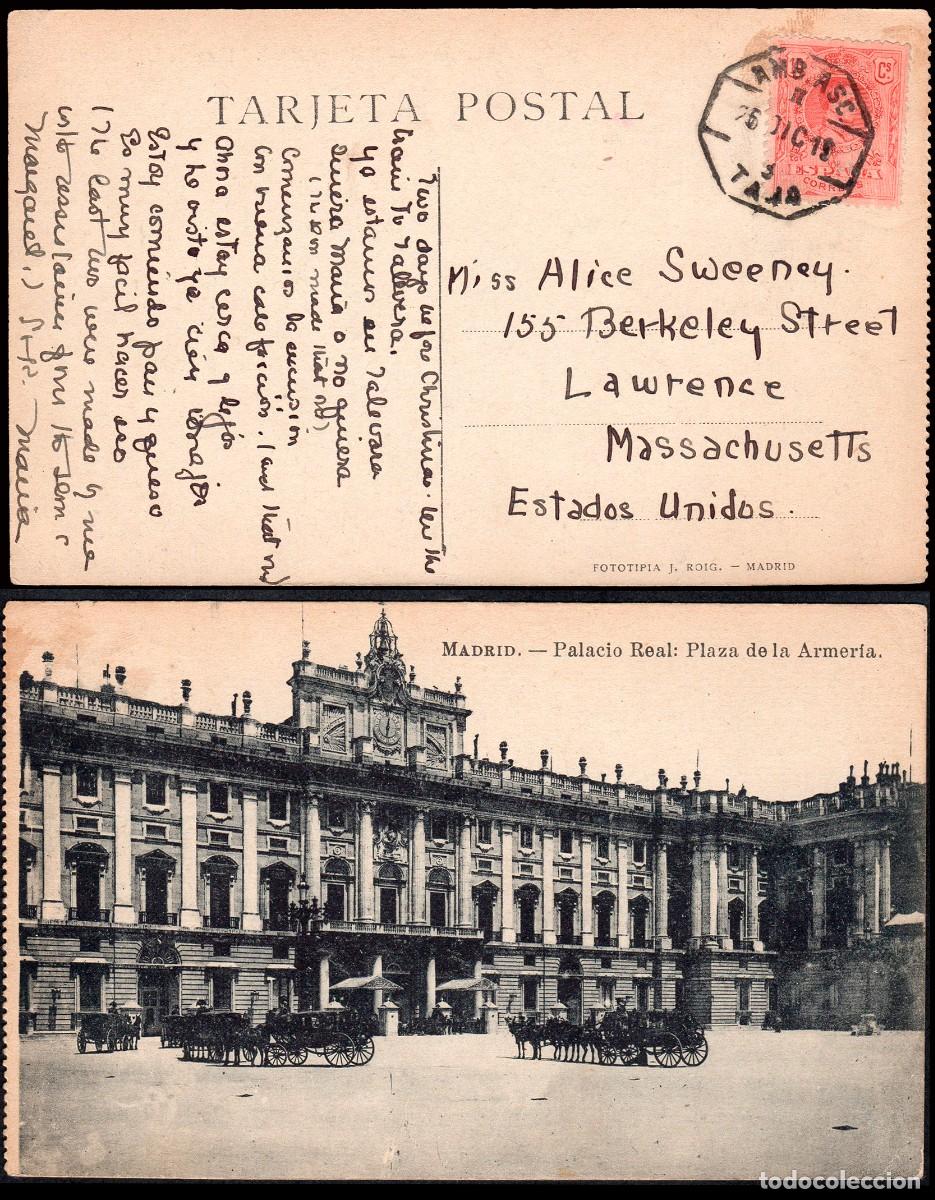Sellos: Toledo - Edi o TP 269 - Postal &rdquo;Madrid - Palacio Real&rdquo; Mat &rdquo;AMB. Ascd. II - 25/Dic./18 - 3 - Tajo&rdquo;