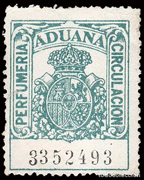 Sellos: Espa&ntilde;a - Fiscales - Impuesto Aduana para Perfumer&iacute;a - Alemany (*) 1 - 1927
