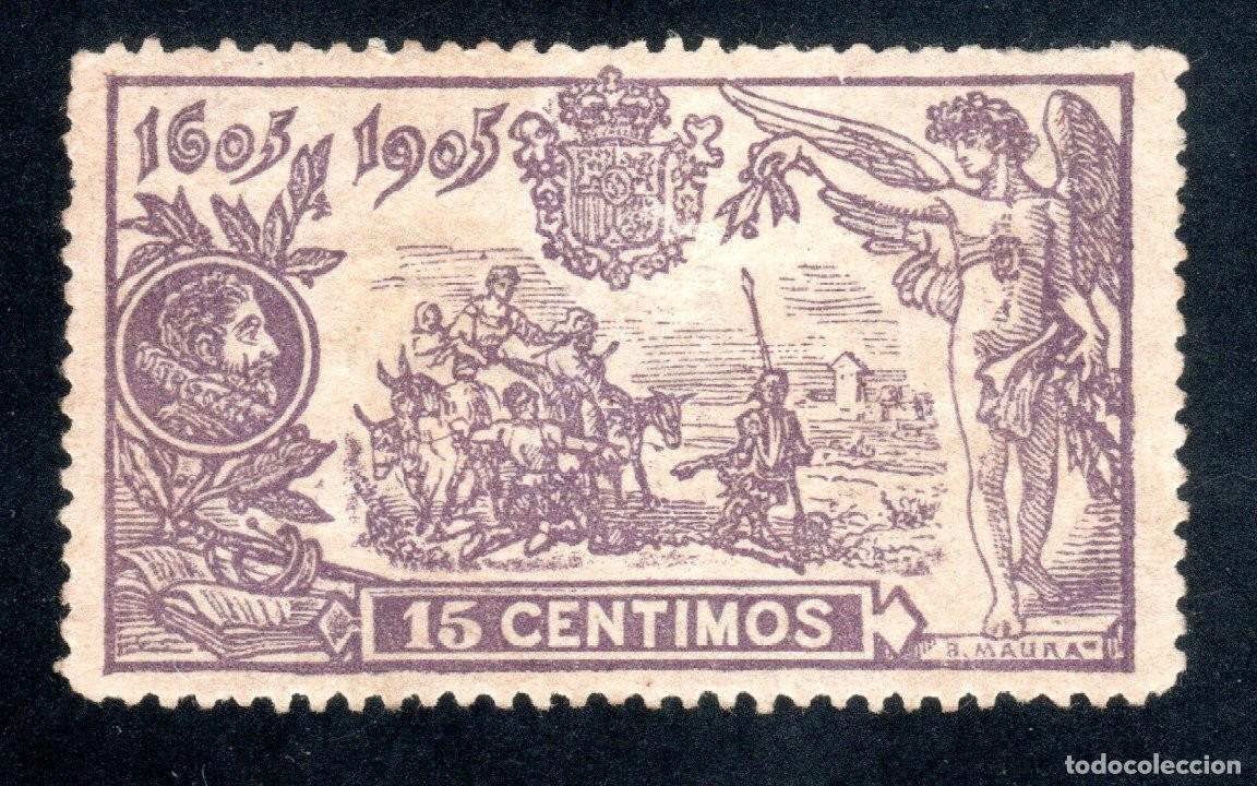 Sellos: EDIFIL 259 III CENTENARIO DE LA PUBLICACI&Oacute;N DE EL QUIJOTE 1905. VALOR CAT&Aacute;LOGO: 14 &euro;. MNH **