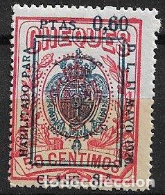 Sellos: FISCALES, CHEQUES, Serie Provisional, 1926 Alemany n&ordm; 21 * *
