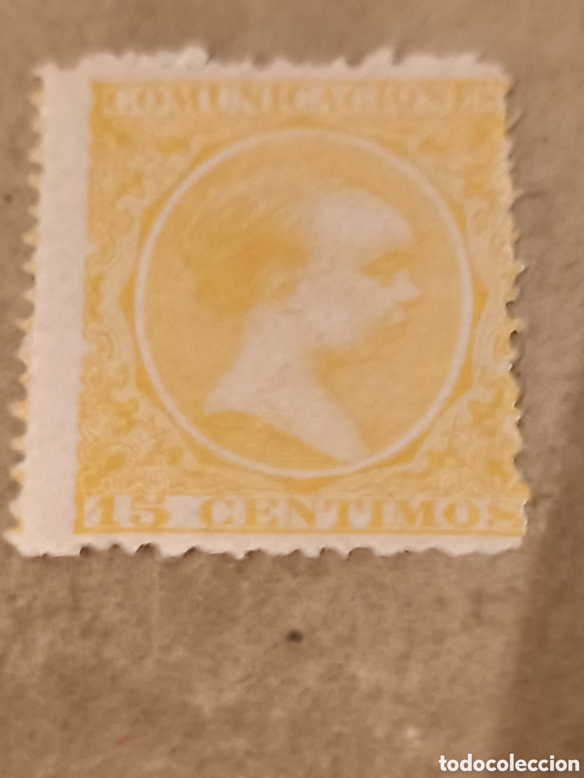 Sellos: Sello alfonsinos n 229 nuevo con goma** impecable 15 cts amarillo ver imagenes