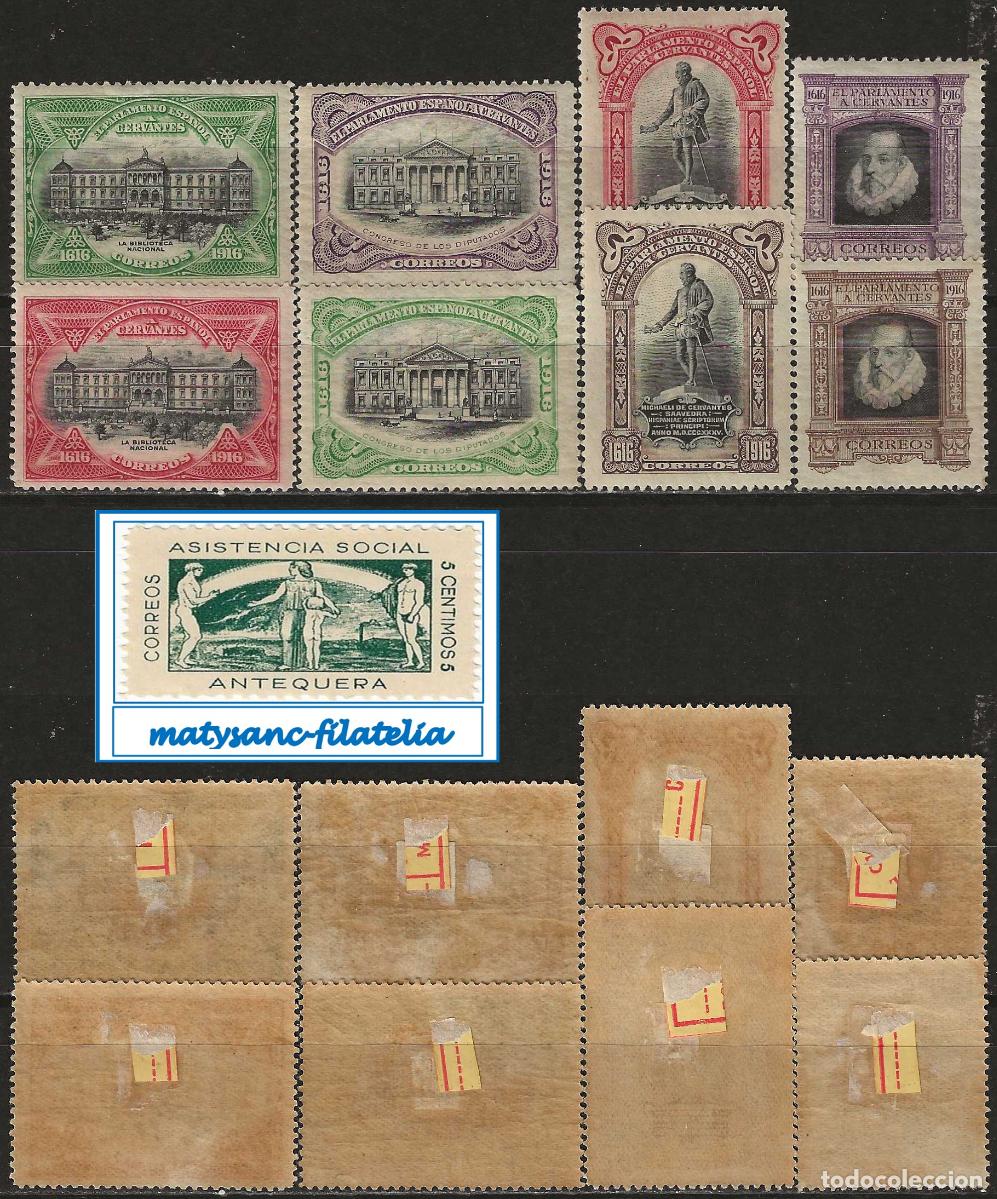 Briefmarken: ESPA&Ntilde;A 1916. EDIFIL FR.11/FR.18. SERIE COMPLETA &rdquo;III CENTENARIO DE LA MUERTE DE CERVANTES&rdquo;. L1. VER