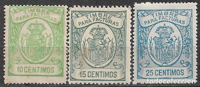 Sellos: FISCALES 1920 Para Facturas y Recibos, ALEMANY n&ordm; 5 a 7 * *
