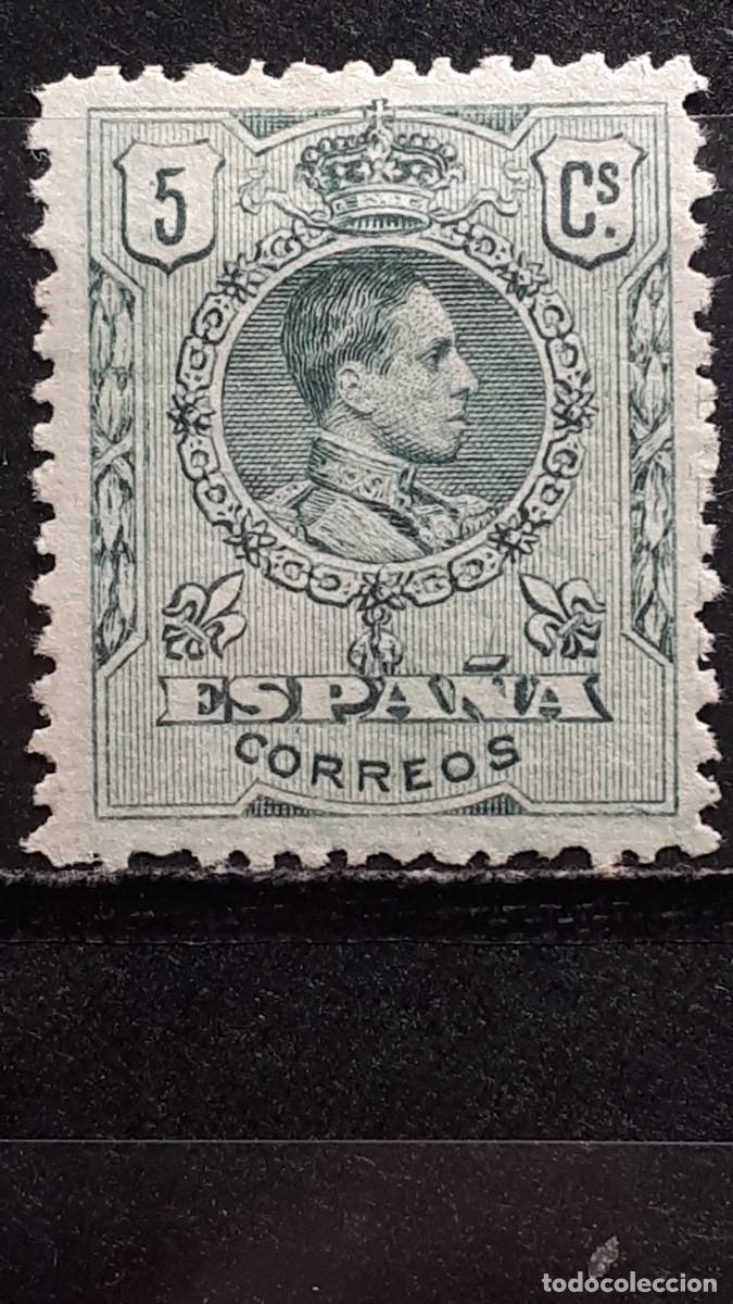 Sellos: ESPA&Ntilde;A . A&ntilde;o 1909. *. Edifil 268