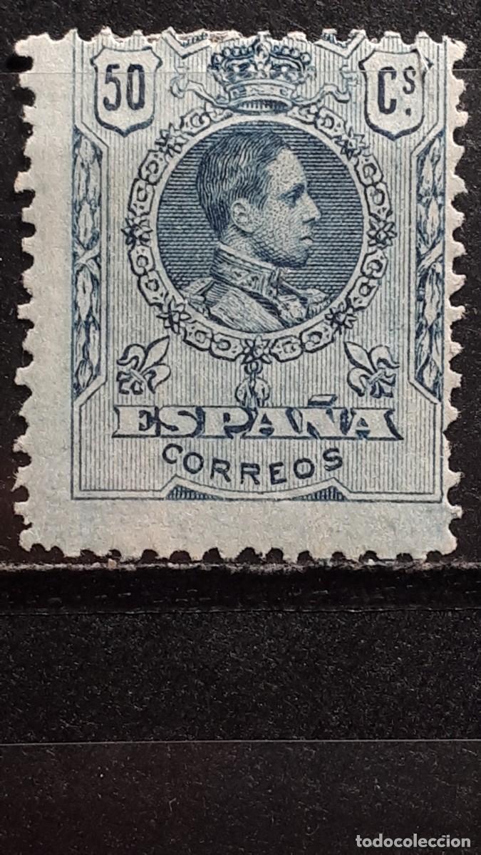 Sellos: ESPA&Ntilde;A . A&ntilde;o 1909. *. Edifil 277