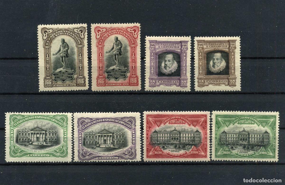 Sellos: XS- Correo Oficial 1916 CERVANTES Serie Nueva CON fijasellos
