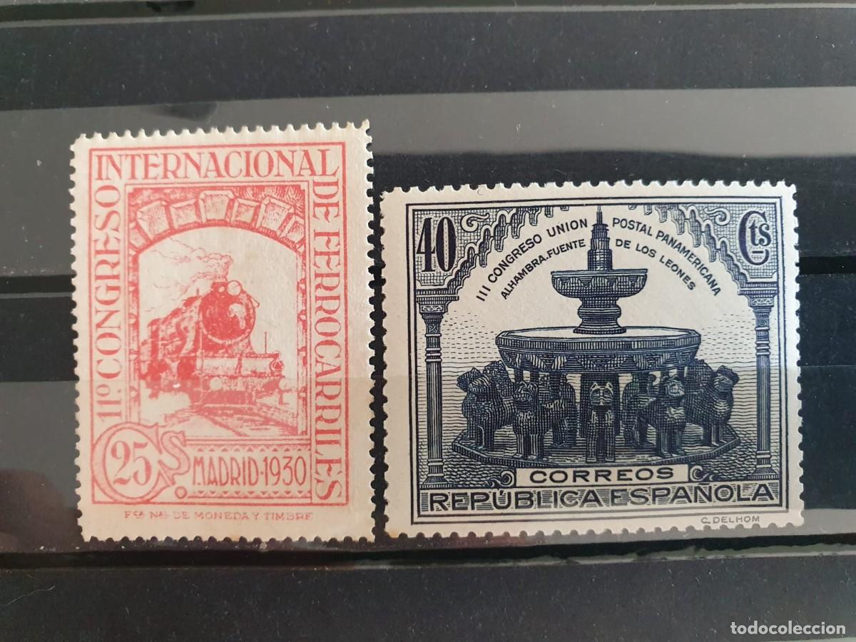 Sellos: EDIFIL 475 ** + 609 ** ESPA&Ntilde;A 1930 1931