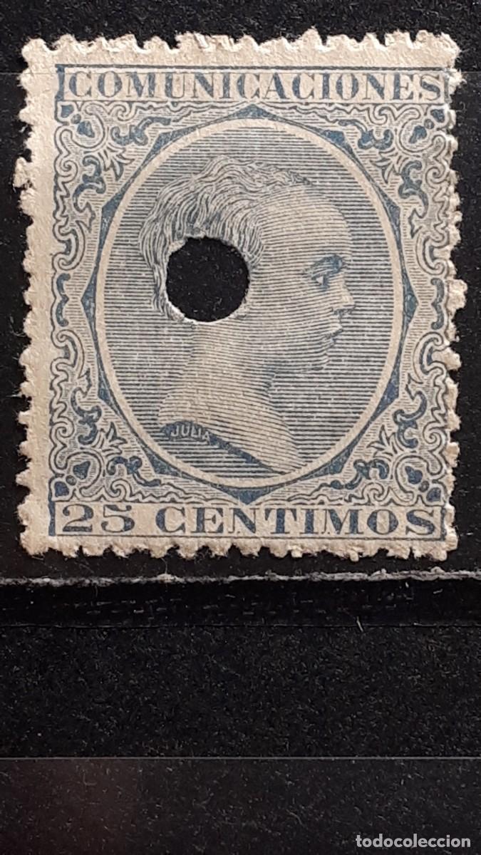 Sellos: ESPA&Ntilde;A. 1889. &deg;. EDIFIL Telegrafos 221T.