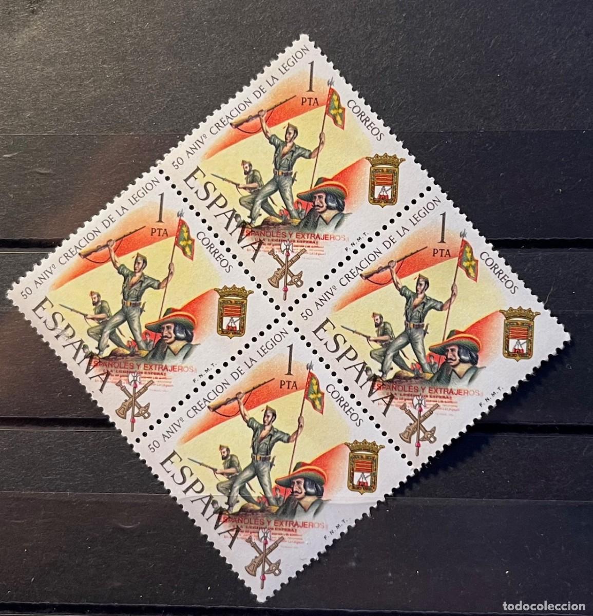 Sellos: 1998 Aniversario de la legi&oacute;n.B. de 4 MNH**centrados,color,goma