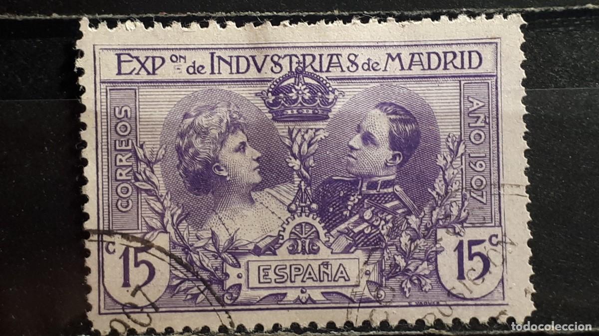 Sellos: ESPA&Ntilde;A. A&Ntilde;O 1907. &deg;. EDIFIL SR2