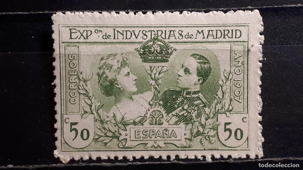 Sellos: ESPA&Ntilde;A. A&Ntilde;O 1907. *. EDIFIL SR4.