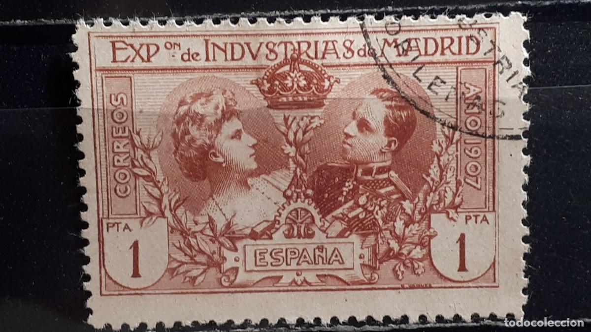 Sellos: ESPA&Ntilde;A. A&Ntilde;O 1907. &deg;. EDIFIL SR5.