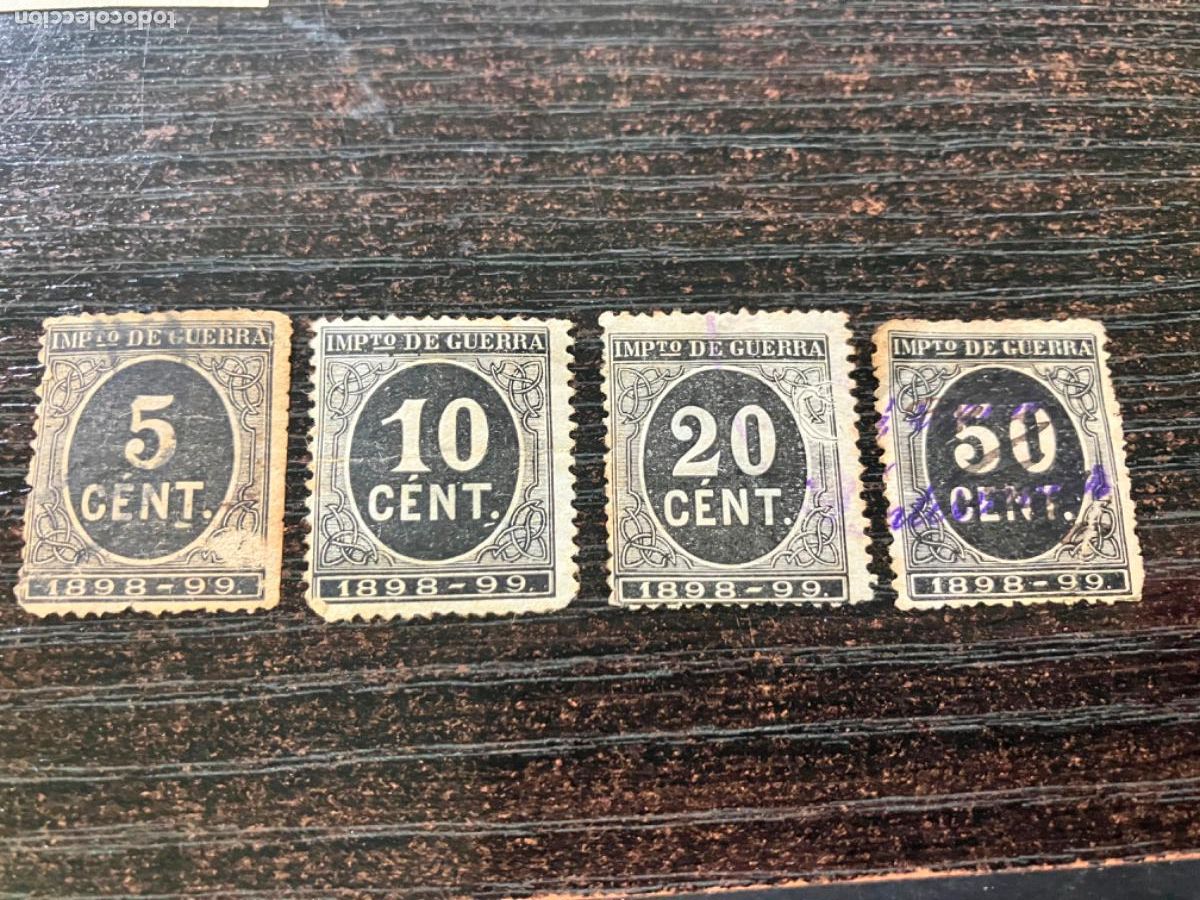 Sellos: Cifras - Sellos Espa&ntilde;a 1898 - Edifil 236 237 239 + 50c no catalogado