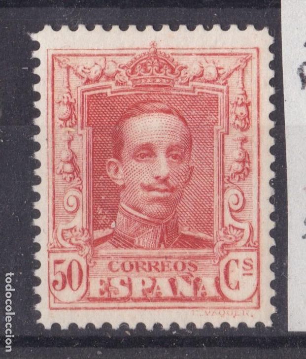 Sellos: SS3- Alfonso XIII Vaquer Variedad EDifil 320df ** Sin Fijasellos. LUJO