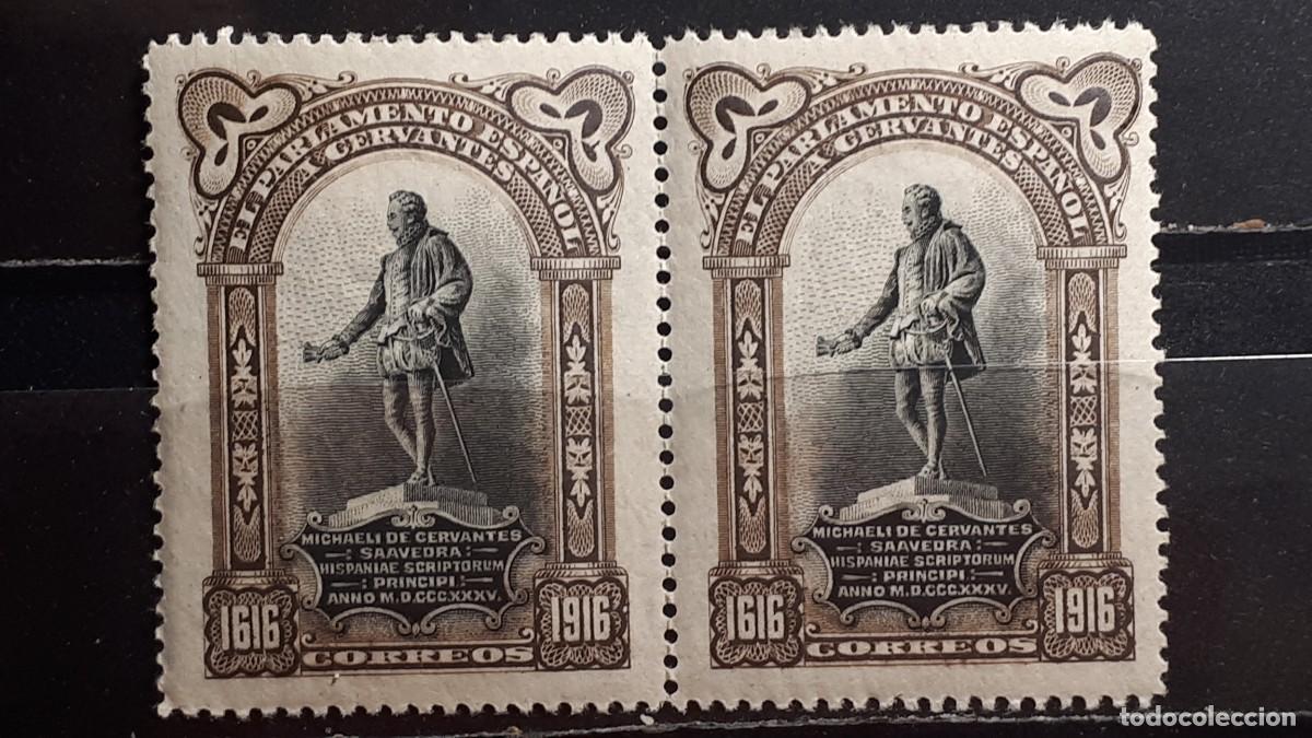Sellos: ESPA&Ntilde;A. A&Ntilde;O 1916. **. EDIFIL FR16. Pareja