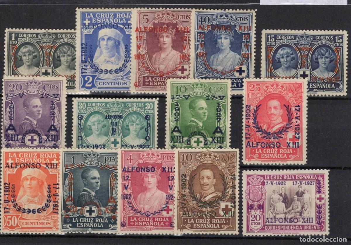 Sellos: PC704 Sellos Espa&ntilde;a A&ntilde;o 1927 Edifil 349/362* sellos originales en NUEVO SERIE COMPLETA v.c. 340 &euro;