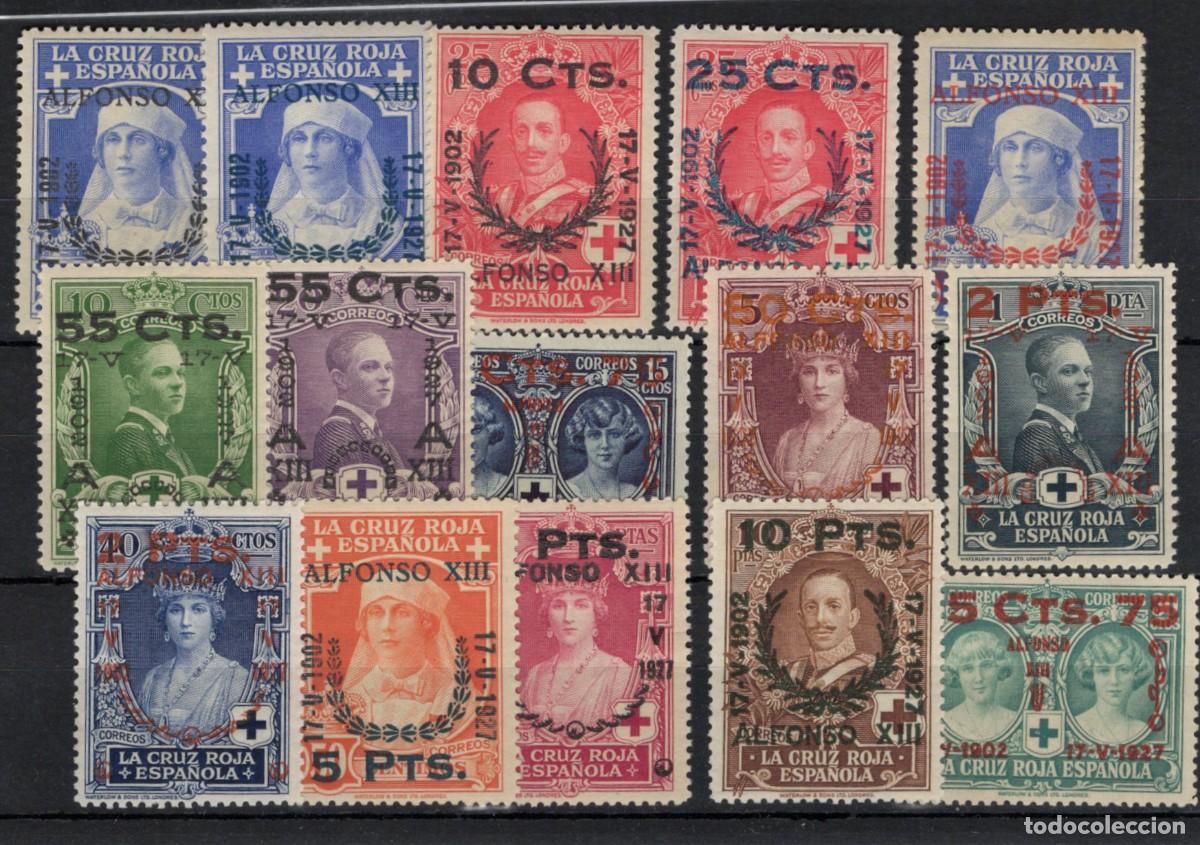 Sellos: PC705 Sellos Espa&ntilde;a A&ntilde;o 1927 Edifil 373/387** sellos originales en NUEVO v.c. 1025 &euro;