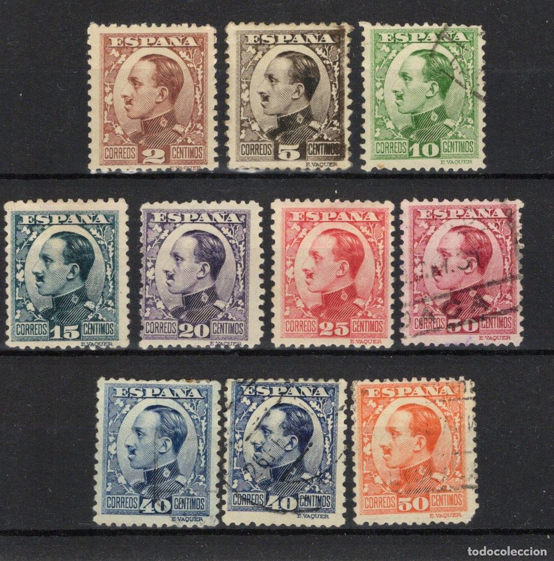 Sellos: PC708 Sellos Espa&ntilde;a A&ntilde;o 1930/31 Edifil 490/498&ordm;-* con 497A sellos originales en NUEVO v.c. 12 &euro;