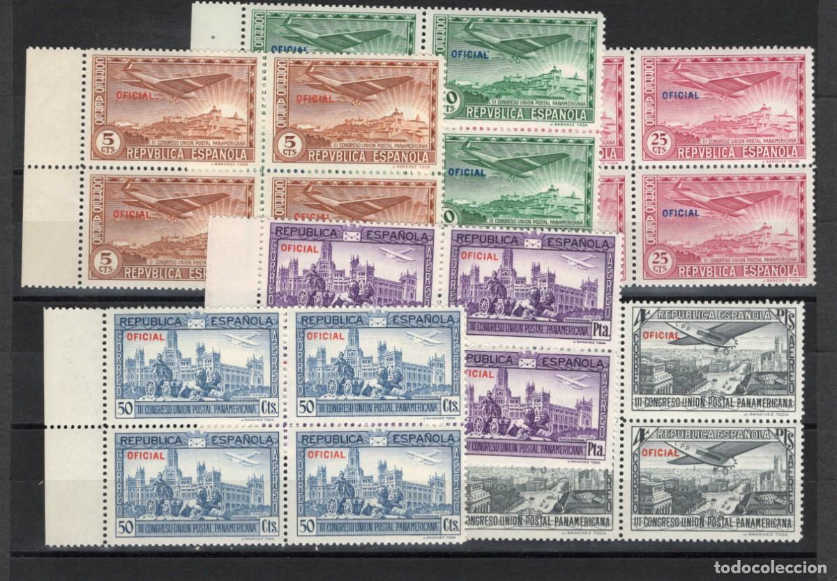Sellos: PC720 Sellos Espa&ntilde;a A&ntilde;o 1930 Edifil 630/635** bloque de 4 en NUEVO SERIE COMPLETA v.c. 68 &euro;