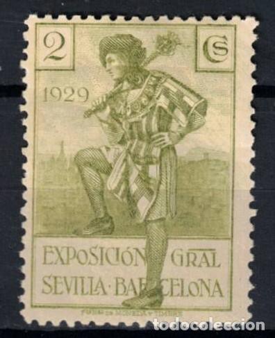 Sellos: EDIFIL 435 - A&Ntilde;O 1929 - PRO EXPOS. DE SEVILLA Y BARCELONA