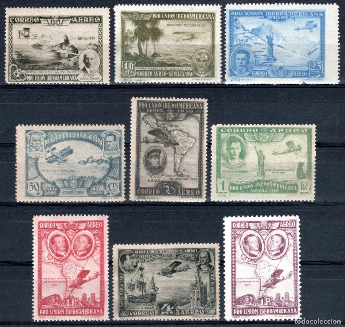 Sellos: EDIFIL 583-591 PRO UNI&Oacute;N IBEROAMERICANA 1930 (SERIE COMPLETA). VALOR CAT&Aacute;LOGO: 445 &euro;. MNH **