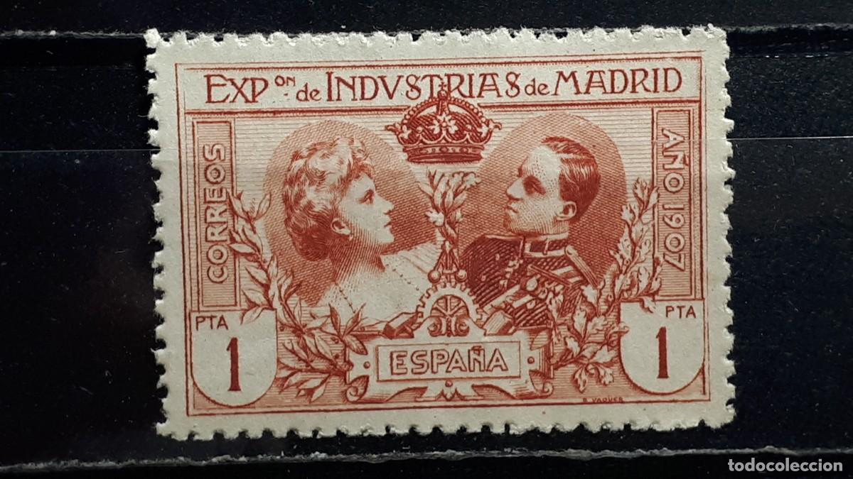 Sellos: ESPA&Ntilde;A. A&Ntilde;O 1907. *. EDIFIL SR5.