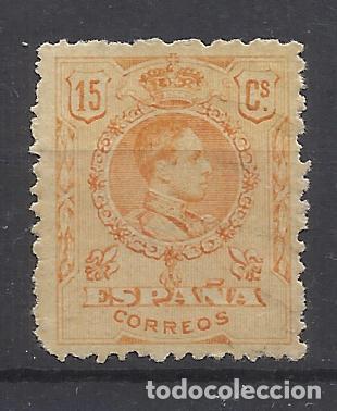Sellos: ALFONSO XIII MEDALLON 1909 EDIFIL 271 NUEVO(*) VALOR 2022 CATALOGO 5.- EUROS