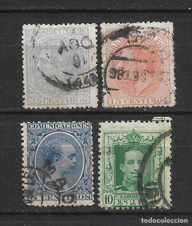Sellos: espa&ntilde;a lote 4 sellos usados - 1/14