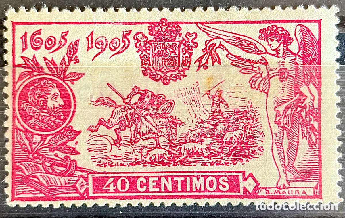 Sellos: Espa&ntilde;a 1905 III Centenario de la publicaci&oacute;n de El Quijote
