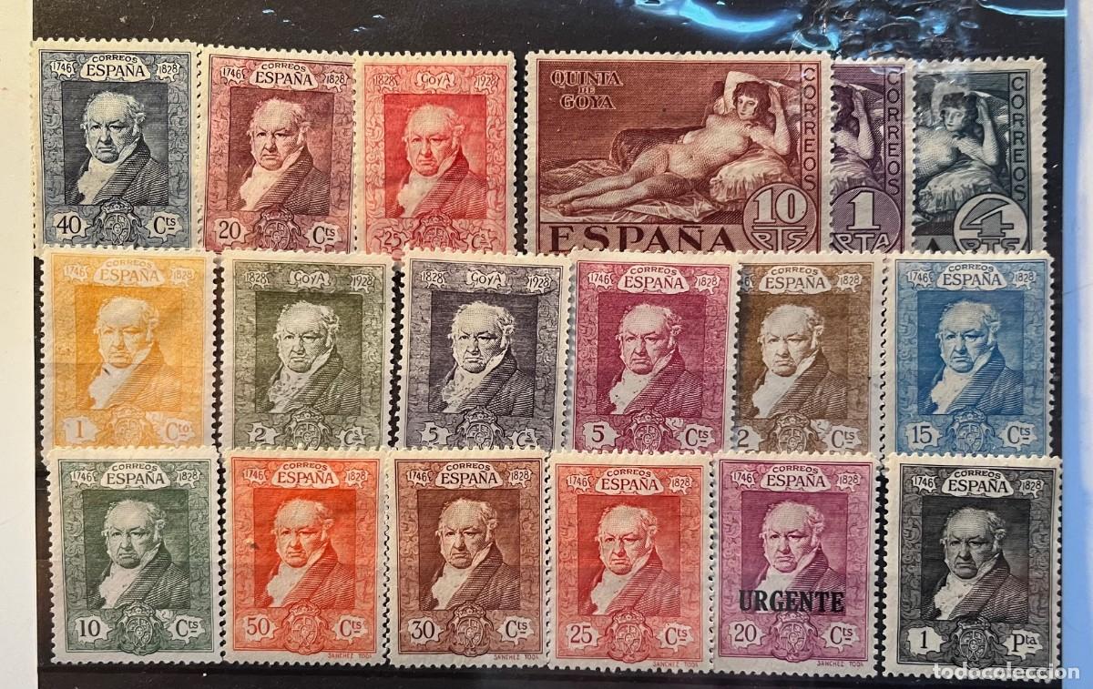 Sellos: 1930 quinta de Goya,MNH* goma,centrado,color
