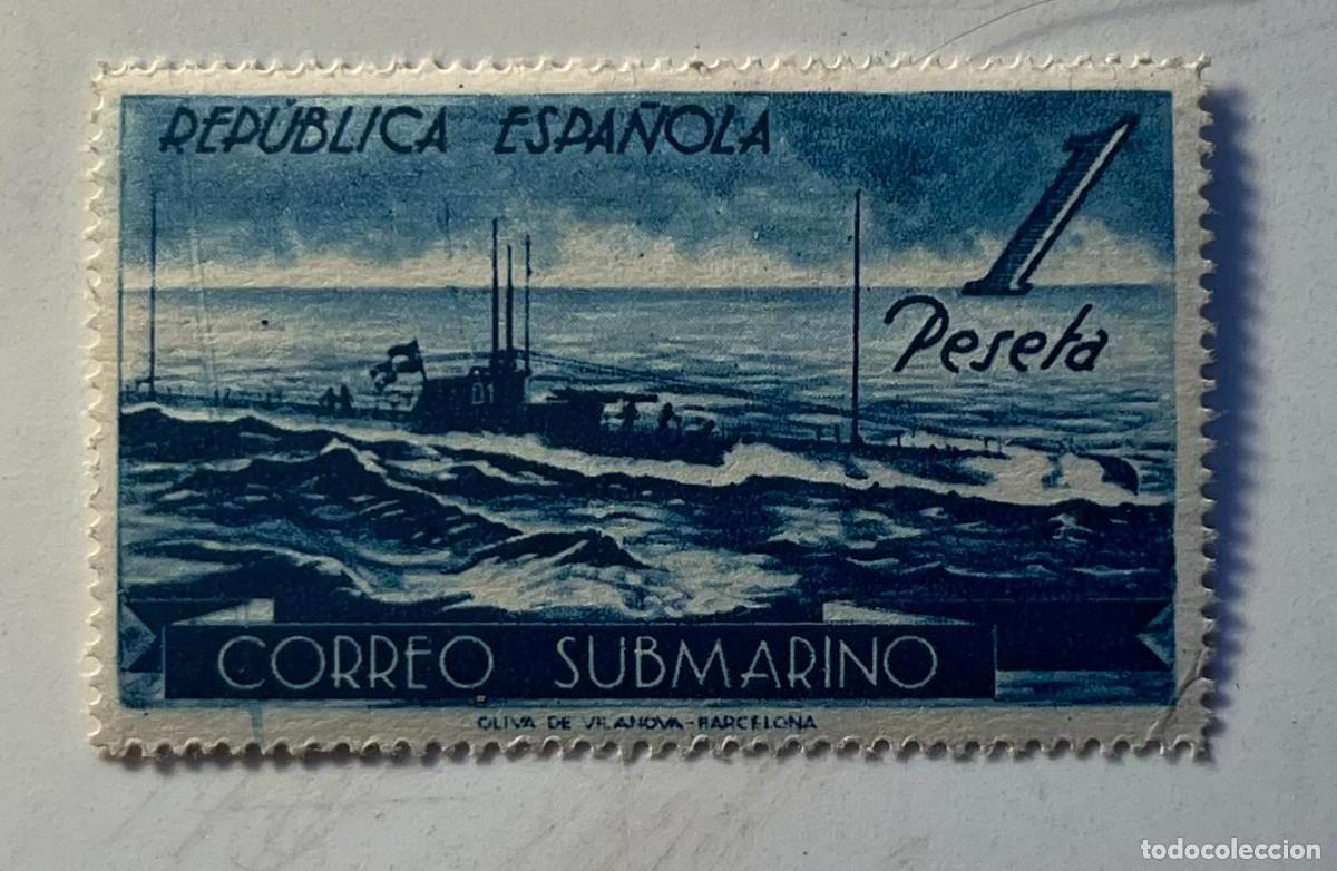Sellos: 1938 correo submarino nuevo,gomacentrado,colorMNH***