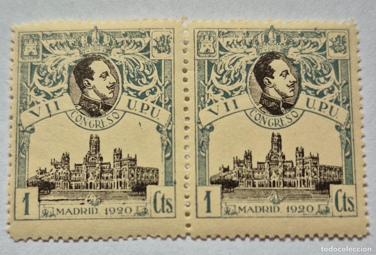 Sellos: A&ntilde;o 1920 - Edifil 297**(2) - VII congreso de la UPU - Nuevo sin fijasello - Se env&iacute;a el de la imagen