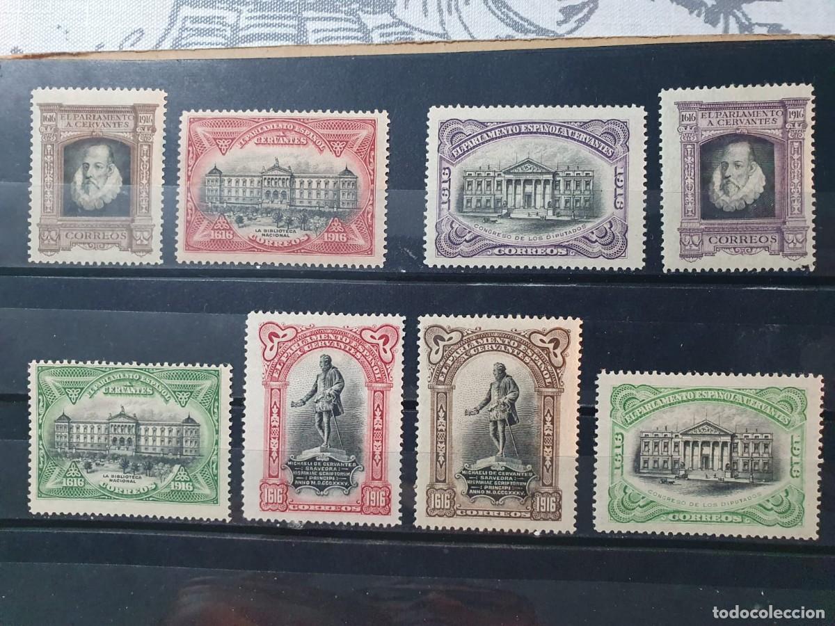 Sellos: SERIE COMPLETA EDIFIL FR 11 A FR 18 */** CERVANTES ESPA&Ntilde;A 1916