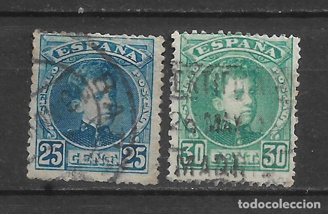 Sellos: espa&ntilde;a 1901 edifil 248/249 usado - 8/4