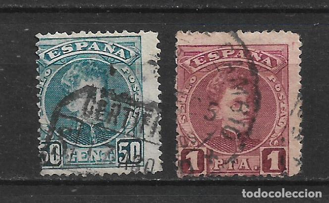 Sellos: espa&ntilde;a 1901 edifil 252/253 usado - 8/4