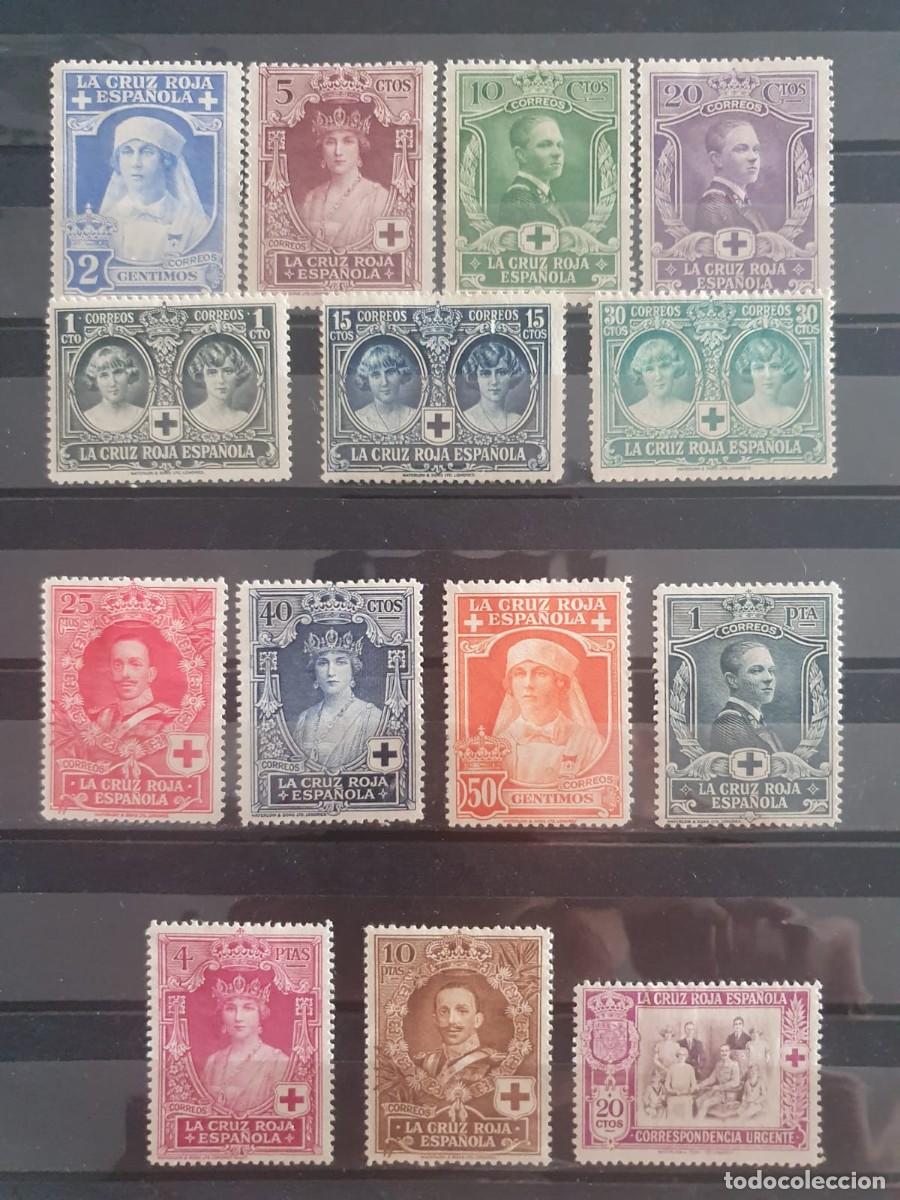 Sellos: SERIE COMPLETA EDIFIL 325 * A 338 * PRO CRUZ ROJA ESPA&Ntilde;A 1926