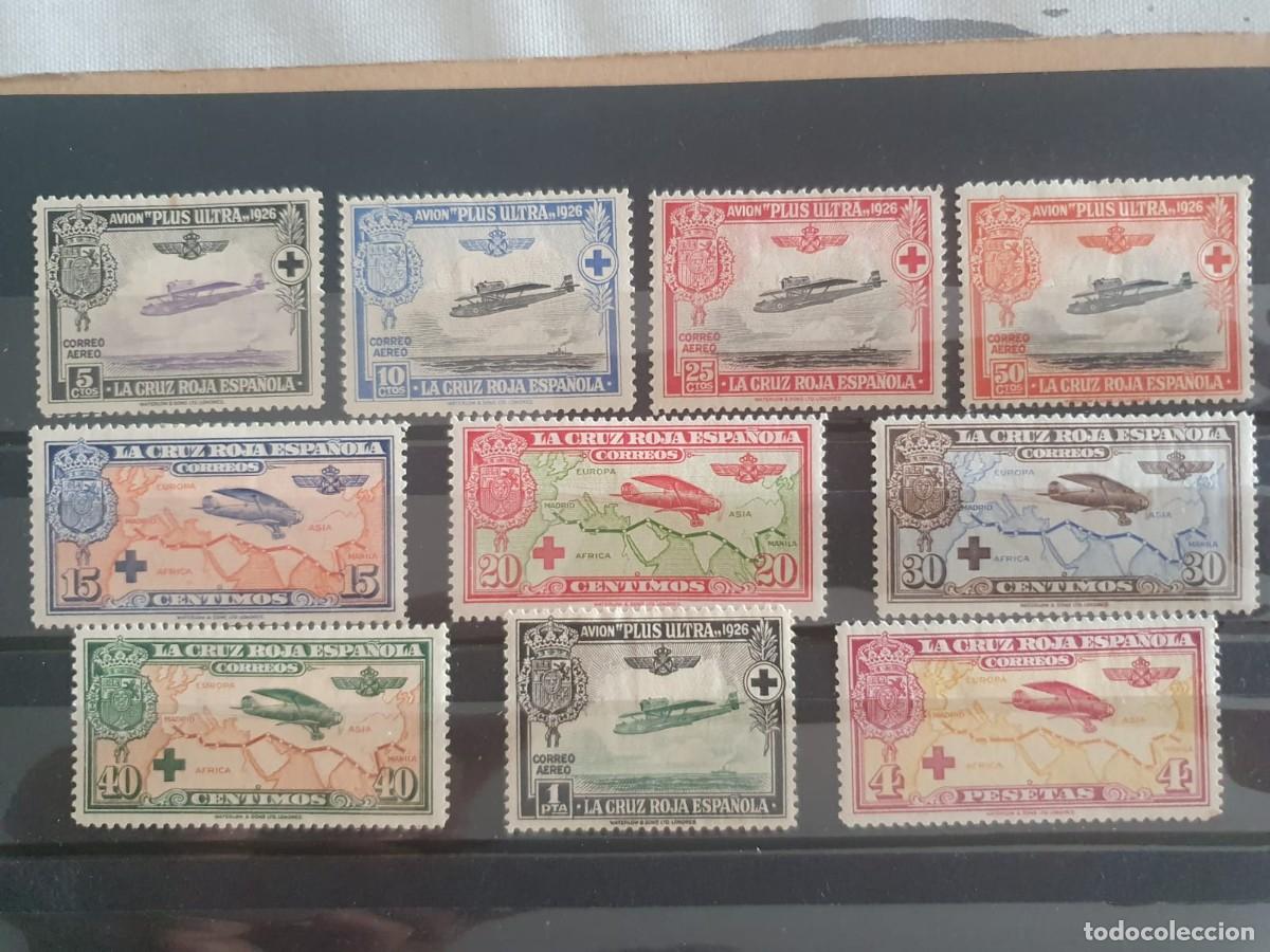 Sellos: SERIE COMPLETA EDIFIL 339 * A 348 * PRO CRUZ ROJA ESPA&Ntilde;A 1926